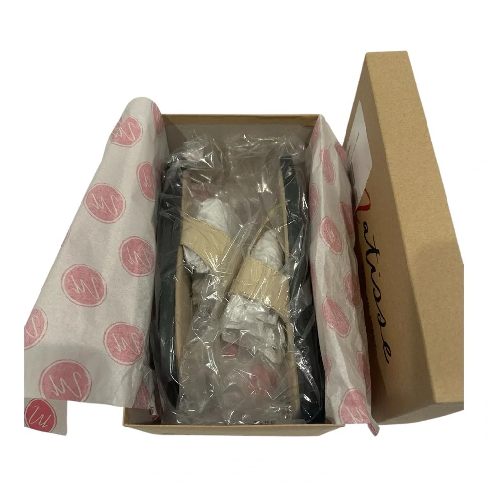 🎉HP🎉 Matisse from Anthropologie Ivory Sandals Sleek Thong Style Size 7 - Picture 4 of 8